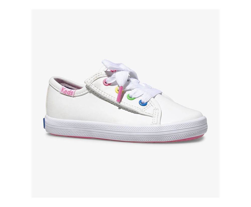 Tenis Keds Niña Blancos - Kickstart Multi-Color Eyelets Jr. - 2095-AFPVG